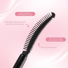 Mascara Giúp Cong Lông Mi, Chống Thấm Nước Lâu Trôi Ukiss Fireworks Plum 5g