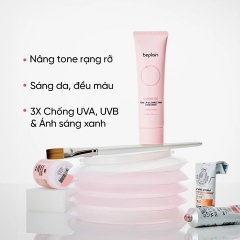 Kem Chống Nắng Nâng Tone Hồng Beplain Sunmuse Tone Up & Correcting Sunscreen Peach Pink SPF50+ 50ml