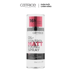 Xịt Khóa Nền Kiềm Dầu Giữ Lớp Make Up Catrice Oil-Control Matt Fixing Spray 50ml (Nhập Khẩu)
