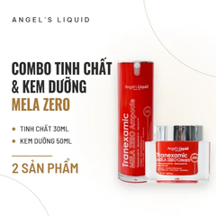 Combo Tinh Chất & Kem Dưỡng Angel's Liquid Tranexamic Mela Zero Ampoule 30ml & Mela Zero Cream 50ml