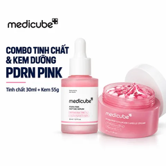 Combo Tinh Chất & Kem Dưỡng Medicube PDRN Pink Peptide Serum 30ml & PDRN Pink Collagen Capsule Cream 55g