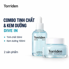 Combo Tinh Chất & Kem Dưỡng Torriden Dive In Serum 50ml & Soothing Cream 100ml (Nhập Khẩu)