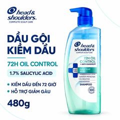 Dầu Gội Head & Shoulders Complete Scalp Care 72H Anti-Dandruff 480g