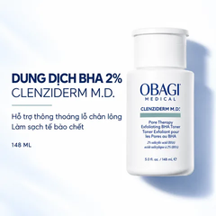 Dung Dịch Trị Mụn Tẩy Tế Bào Chết Obagi Clenziderm MD Pore Therapy Salicylic Acid 2% 148ml (Nhập Khẩu)