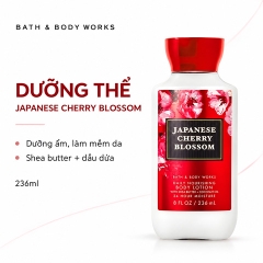 Dưỡng Thể Bath & Body Works 236ml  (Nhập Khẩu) - Japanese Cherry Blossom (Shea Butter + Coconut Oil)
