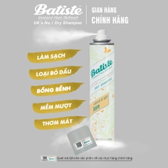 Dầu Gội Khô Batiste Dry Shampoo Natural & Light Bare 200ml