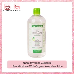 Nước Tẩy Trang Calliderm Eau Micellaire With Organic Aloe Vera Juice [Da Dầu]