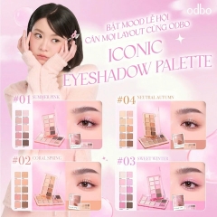 Bảng Phấn Mắt 10 Ô Odbo Iconic Eyeshadow Palette 7g