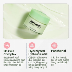 Kem Dưỡng Cấp Ẩm Torriden Balanceful Cica Soothing Cream 80ml (Nhập Khẩu)