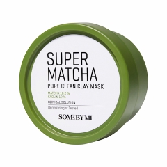 Mặt Nạ Đất Sét Trà Xanh Some By Mi Super Matcha Pore Clean Clay Mask 100g (Mẫu Mới)