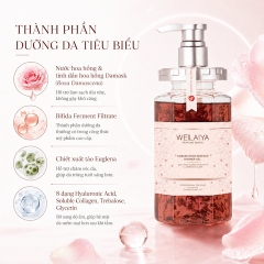Sữa Tắm Trắng Da Weilaiya Damask Rose Essence Shower Gel 450ml (Mẫu Mới)