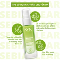 Serum SVR Làm Giảm Mụn, Mờ Nám, Làm Mềm Mịn Da Sebiaclear Gluconolactone 14% + Niacinamide 4% 30ml (Nhập Khẩu)