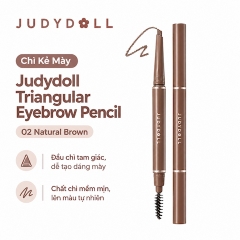 Chì Kẻ Mày Đầu Tam Giác Judydoll Triangular Eyebrow Pencil - 02 Natural Brown