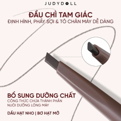 Chì Kẻ Mày Đầu Tam Giác Judydoll Triangular Eyebrow Pencil - 02 Natural Brown