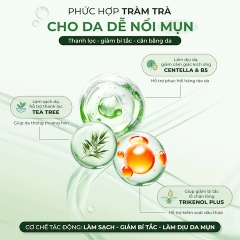 Mặt Nạ Tràm Trà Keyshu Melaleuca Alternifolia Leaf Oil Bioessence Mask T 26ml