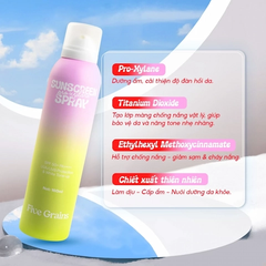 Xịt Chống Nắng Five Grains Pro-Xylane Sunscreen Spray SPF50+ 160ml