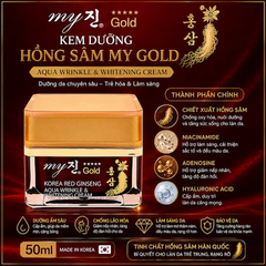 Kem Dưỡng Hồng Sâm My Gold – Aqua Wrinkle & Whitening Cream 50ml