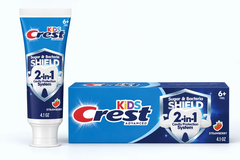 Kem đánh răng cho bé Crest Kid's Advanced Sugar & Bacteria Shield 116g tuýp và hộp
