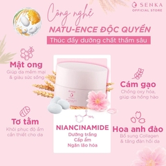 Kem Dưỡng Da Senka White Beauty Glow Gel Cream 50g [Ban Đêm]
