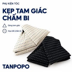 Kẹp Tam Giác Chấm Bi