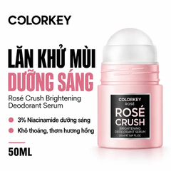 Lăn khử mùi Colorkey Rosé Crush Brightening Deodorant Serum 50ml