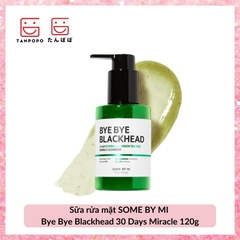 Sữa Rửa Mặt Some By Mi Sủi Bọt Giảm Mụn Đầu Đen Bye Bye Blackhead 30 Days Miracle Green Tea Tox Bubble Cleanser 120ml
