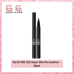 Dạ Kẻ Mắt 3CE Super Slim Pen Eyeliner - Black