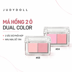 Má Hồng 2 Ô Judydoll Dual Color Combination Blush