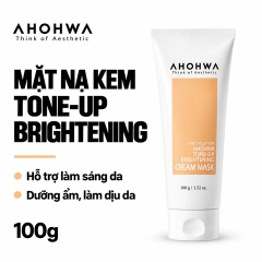 Mặt Nạ Kem Ủ Trắng Ahohwa Tone-Up Brightening Cream Mask 100g (Nhập Khẩu)