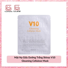 Mặt Nạ Giấy Dưỡng Trắng Skinaz V10 Gleaming Cellulose Mask