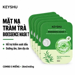 Mặt Nạ Tràm Trà Keyshu Melaleuca Alternifolia Leaf Oil Bioessence Mask T 26ml