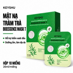 Mặt Nạ Tràm Trà Keyshu Melaleuca Alternifolia Leaf Oil Bioessence Mask T 26ml