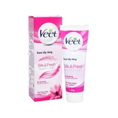 Kem Tẩy Lông Cho Da Thường Veet Silk & Fresh (Hồng)