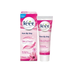 Kem Tẩy Lông Cho Da Thường Veet Silk & Fresh (Hồng)