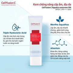 Kem Chống Nắng Cell Fusion C Cấp Ẩm Dịu Da Aquatica Suncreen