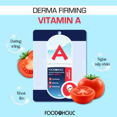 Mặt Nạ Giấy Foodaholic Sáng Da, Ngừa Lão Hóa Derma Firming Mask With Vitamin A