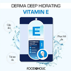 Mặt Nạ Giấy Foodaholic Cấp Ẩm, Phục Hồi Da Derma Deep Hydrating Mask With Vitamin E