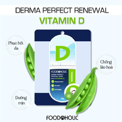 Mặt Nạ Giấy Foodaholic Phục Hồi, Tái Tạo Da Derma Perfect Renewal Mask With Vitamin D
