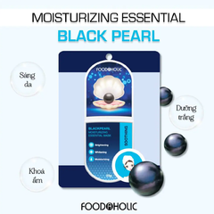 Mặt Nạ Giấy Foodaholic Dưỡng Ẩm Da Black Pearl Moisturizing Essential Mask