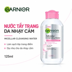 Nước Tẩy Trang Garnier Dành Cho Da Nhạy Cảm Micellar Cleansing Water For Sensitive Skin (Hồng)