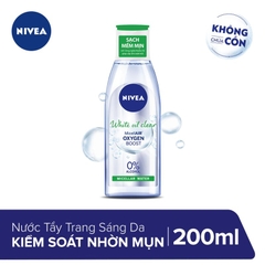 Tẩy Trang Nivea Sáng Da & Kiểm Soát Nhờn Mụn MicellAir Oxygen Boost Bright Oil Clear