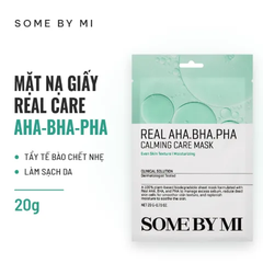 Mặt Nạ Giấy Some By Mi Real Care Mask 20g - AHA-BHA-PHA Calming (Dưỡng Da Tẩy Tế Bào Chết)