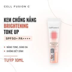 Kem Chống Nắng Cell Fusion C Brightening Tone Up Sunscreen 100 SPF50+ (Cam) - Tuýp 10ml