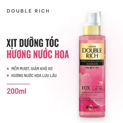 Xịt Dưỡng Tóc Hương Nước Hoa Double Rich Perfume Blancing Water 10X 200ml (Hồng) - ảnh 2