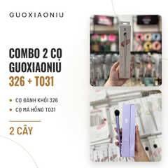 Combo 2 Cọ Guoxiaoniu Cọ Đánh Khối 326 & Cọ Má Hồng T031