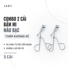 Bấm Mi Jary Eyelash Curler (Bạc) - Combo 2 Dạng Túi