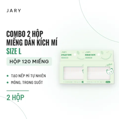 Miếng Dán Kích Mí Tàng Hình Jary Eyelid Tape 120 Miếng - Combo 2 Size L