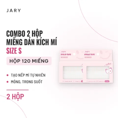 Miếng Dán Kích Mí Tàng Hình Jary Eyelid Tape 120 Miếng - Combo 2 Size S