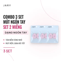 Mút Trang Điểm Ngón Tay Jary Finger Makeup Puff (Set 2 Cái) - Combo 3 Set