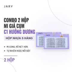 Mi Giả Cụm Tự Nhiên Jary Cluster Lashes (5 Hàng) (Không Có Keo) - Combo 2 C1 Hướng Dương